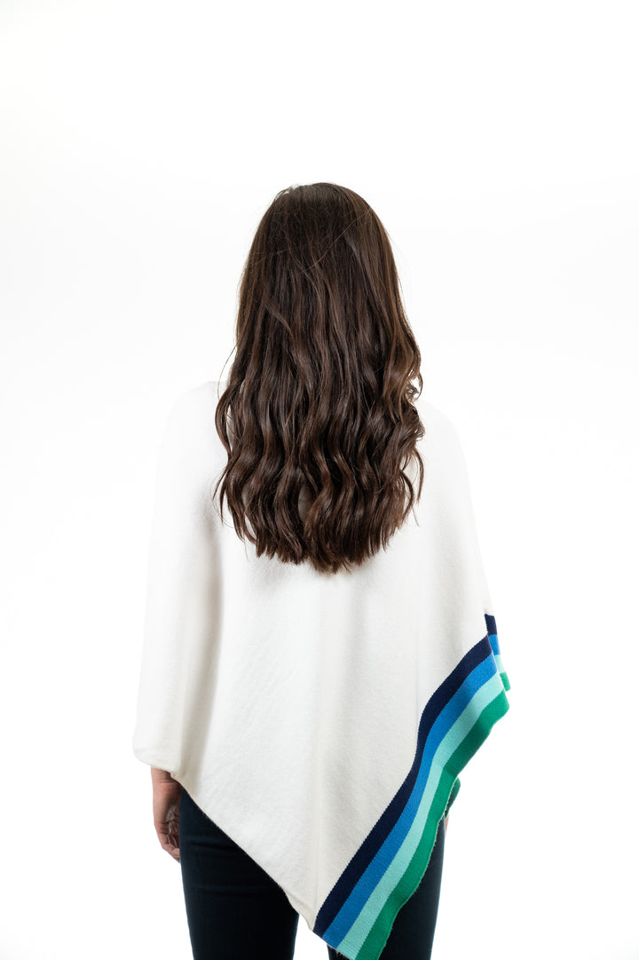 The Perry Striped Poncho — view 3