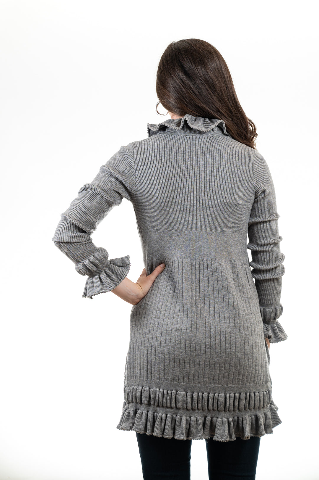 The Paige Ruffle Cardigan — view 21