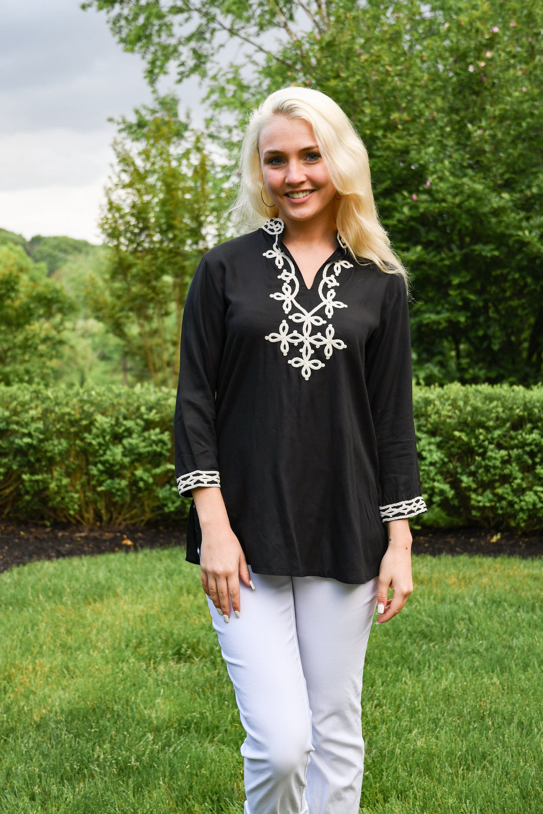 The Brie Embroidered Tunic — view 7