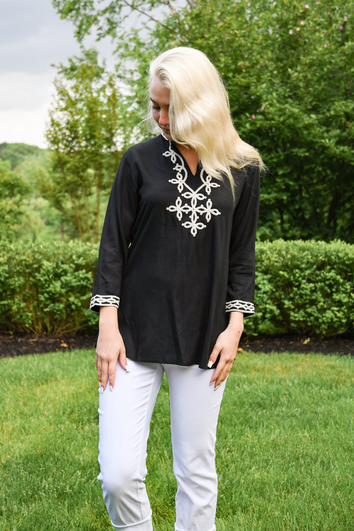 The Brie Embroidered Tunic — view 9