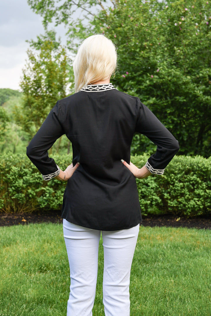 The Brie Embroidered Tunic — view 8