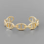Horse Bit Chain Cuff