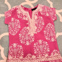 The Charlotte Embroidered Dress For Dolls in Pink and White