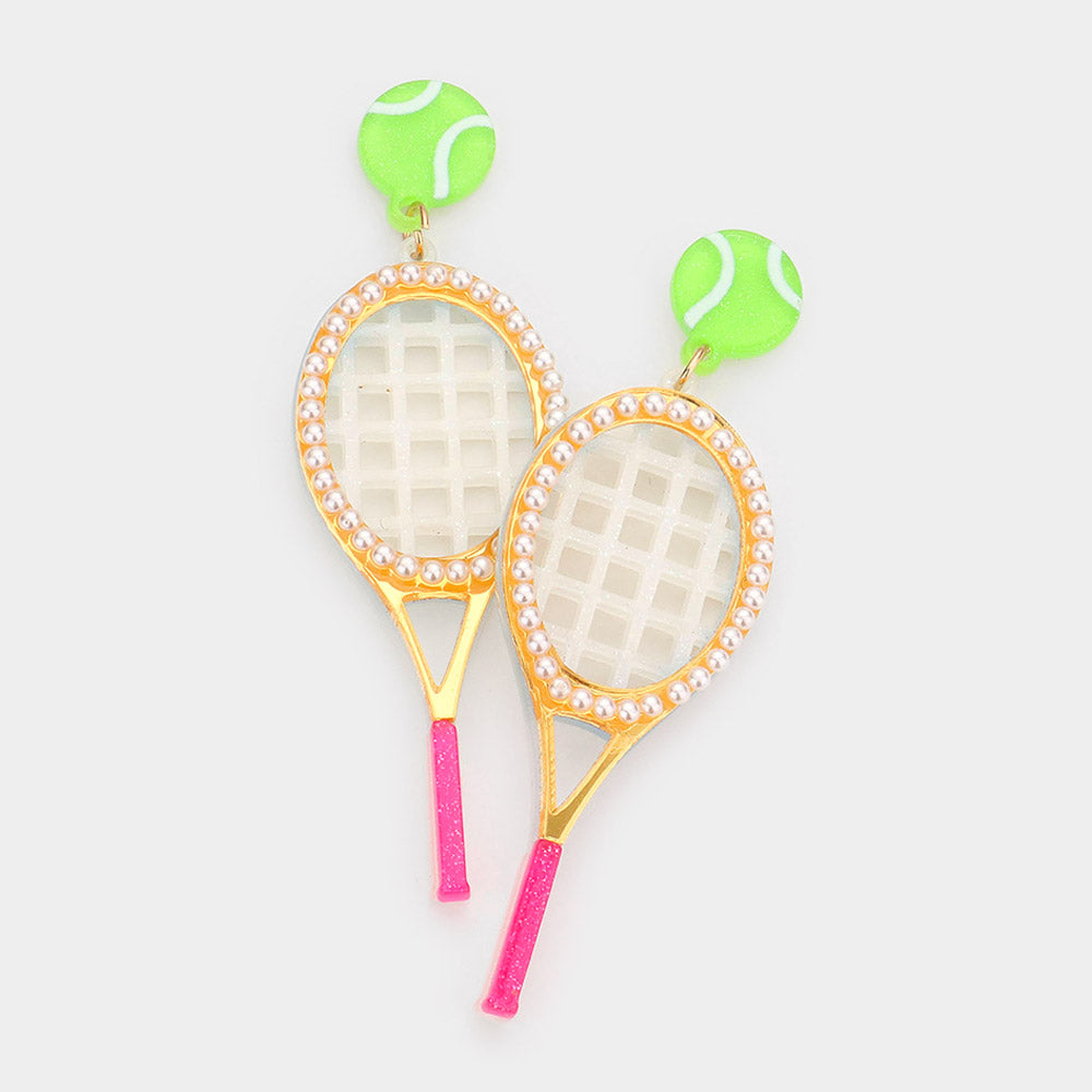 Whimsical Tennis Earring