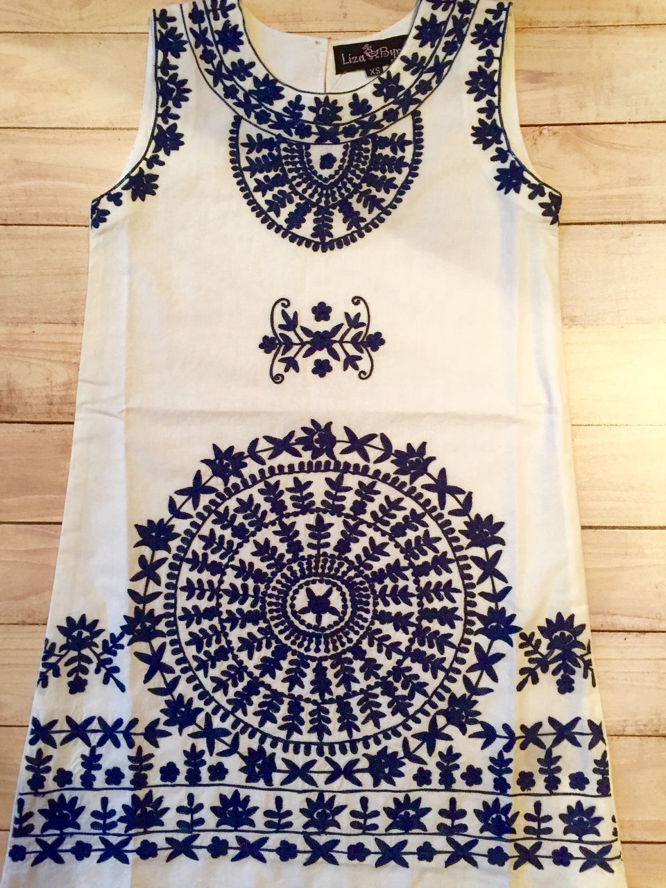 The Celia Embroidered Shift Dress for Girls — view 2