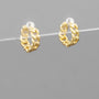 Chain Hoop Huggie Earring in Gold