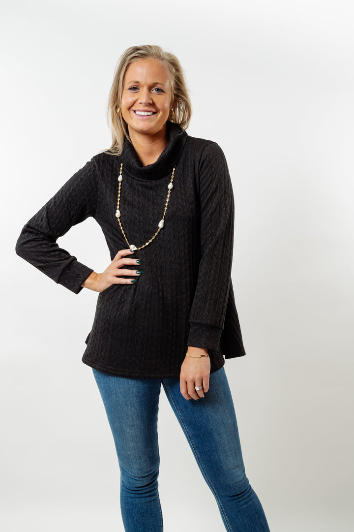 The Haley Cable-Knit Sweater — view 4