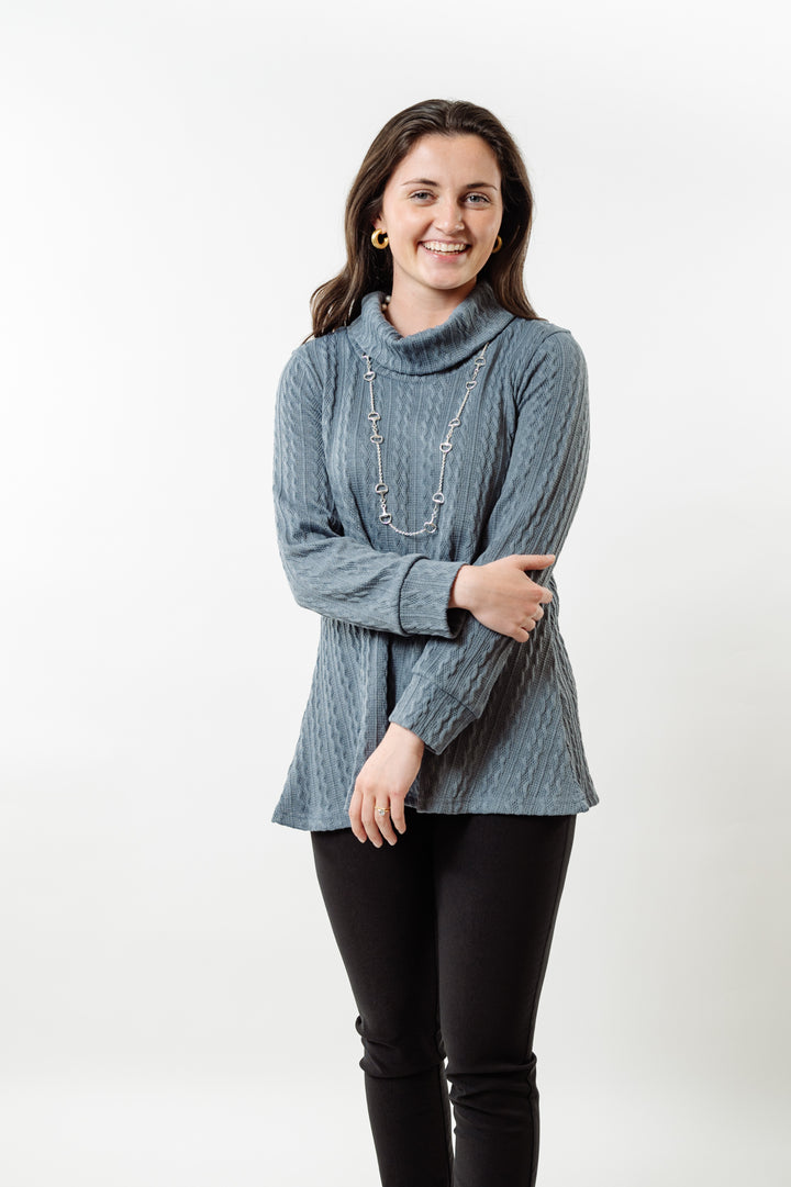 The Haley Cable-Knit Sweater — view 2
