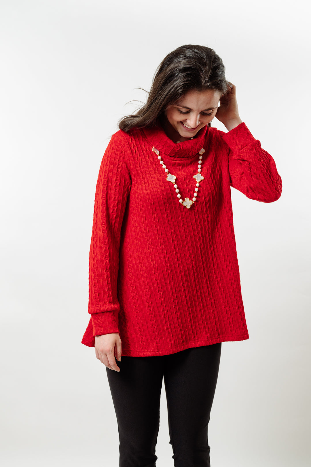 The Haley Cable-Knit Sweater — view 6