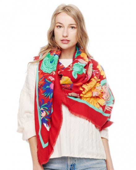 Floral Bouquet Print Scarf