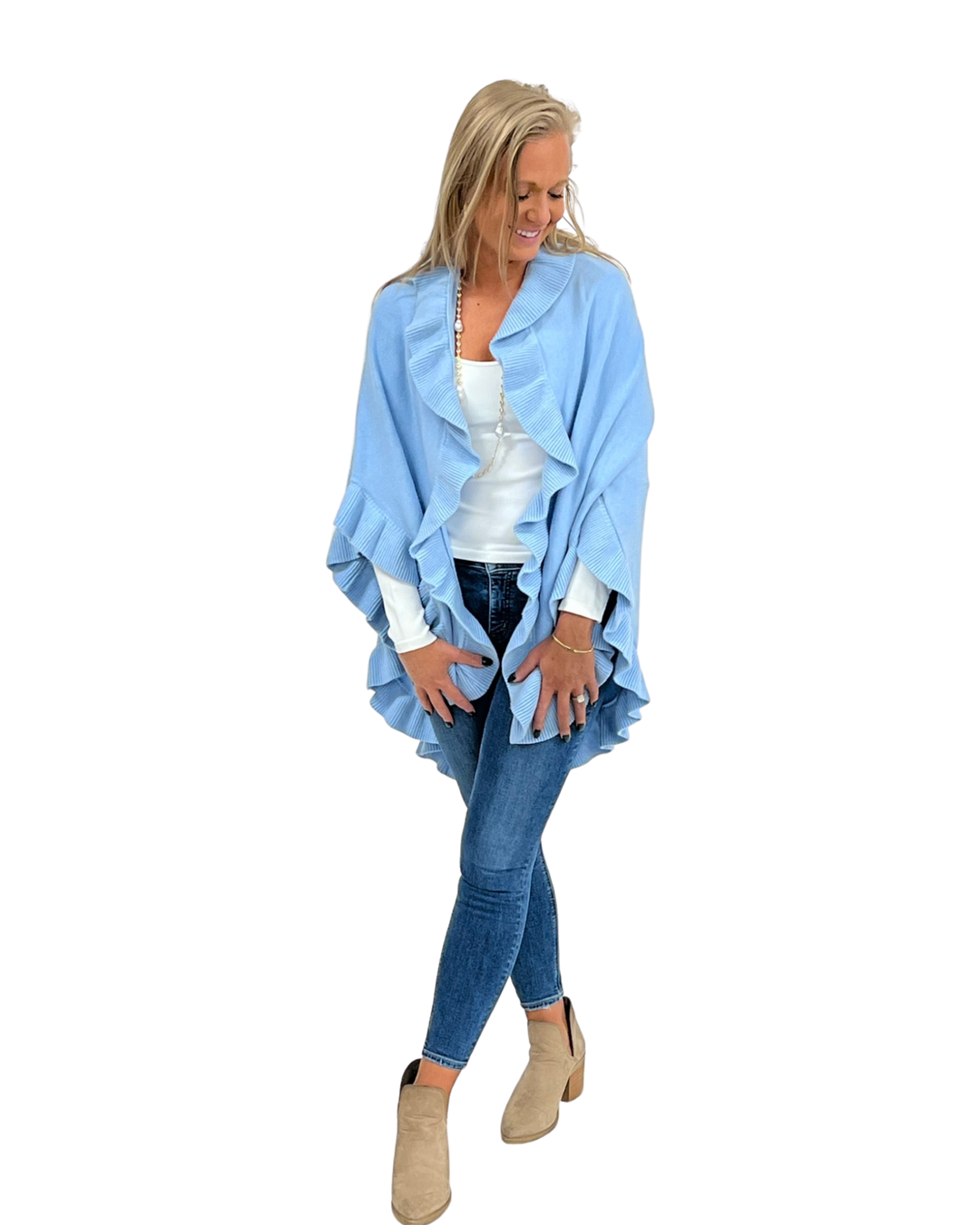 The Carlton Ruffle Wrap — view 5