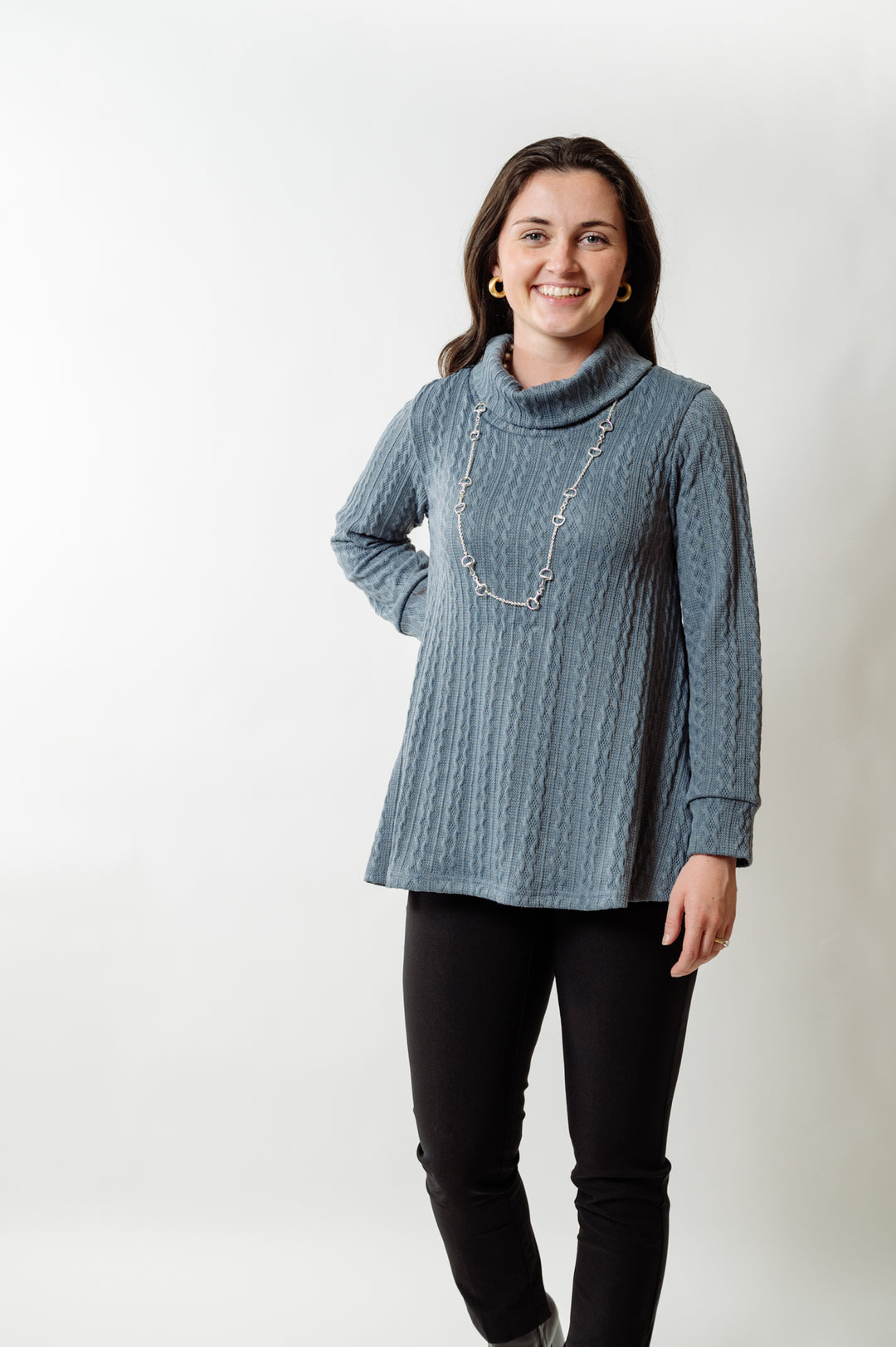 The Haley Cable-Knit Sweater — view 8