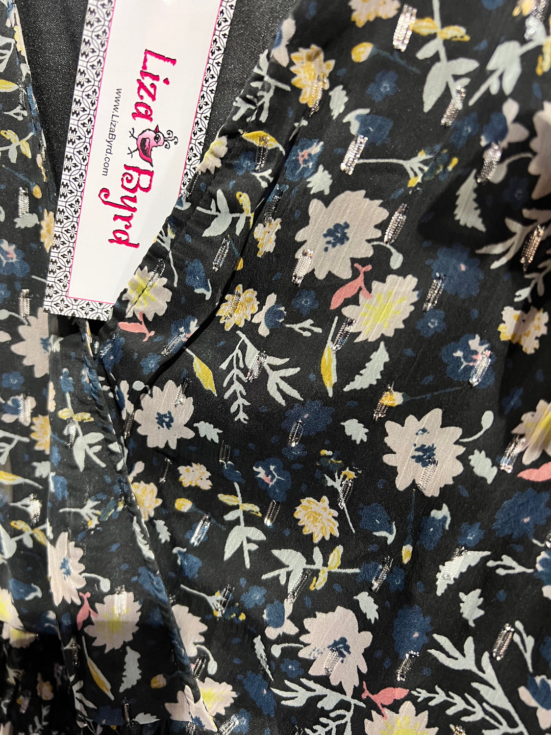 The Ryan Flutter Sleeve Floral Chiffon Dress — view 5