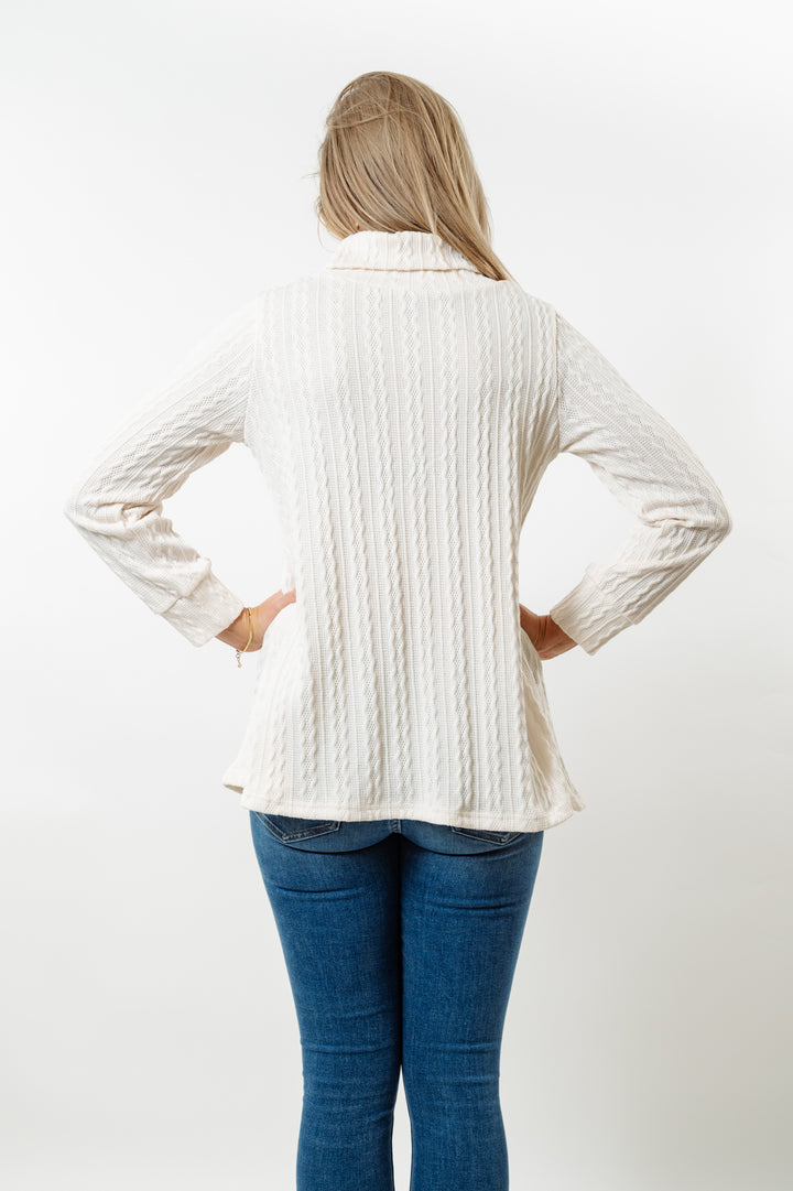 The Haley Cable-Knit Sweater — view 12