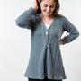 The Lolly Cable Knit Sweater in Grey
