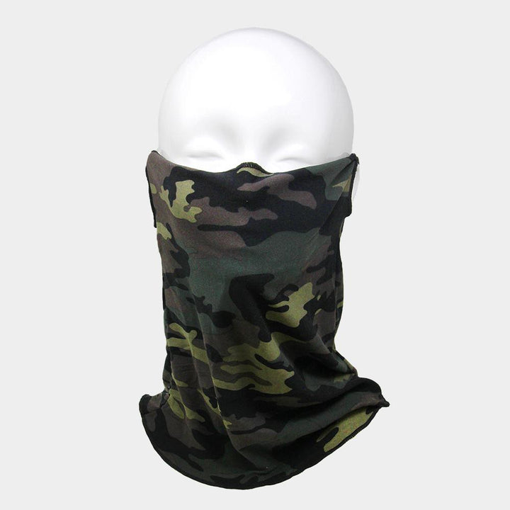 Camouflage Print Seamless Face Tube Mask