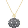Toggle Fillagree Pendant Necklace in Black