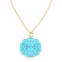 Toggle Fillagree Pendant Necklace in Turquoise Blue