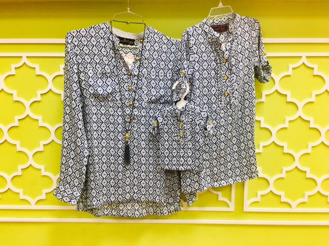 Julia Diamond Print Doll Tunic — view 2