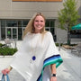 The Perry Striped Poncho