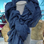 Ruffles Scarf in Denim Blue