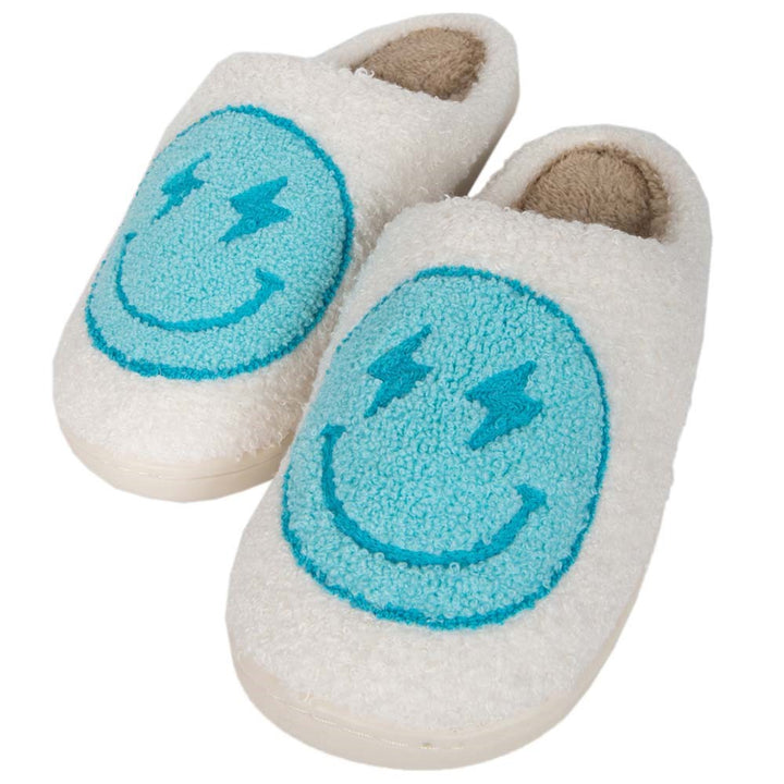 Fuzzy Smiley Face Slipper — view 4