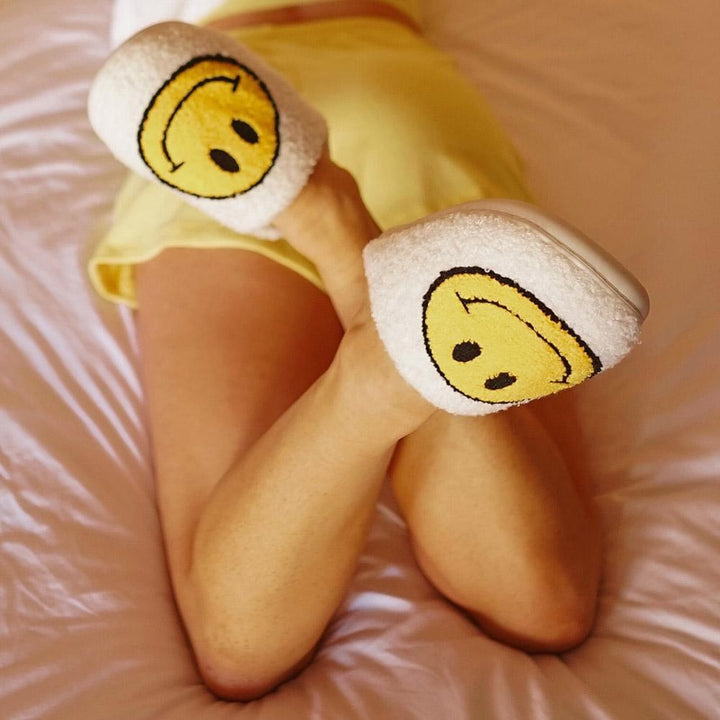 Fuzzy Smiley Face Slipper — view 5