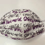 Wine Sayings Reversible Cotton Cloth Face Mask